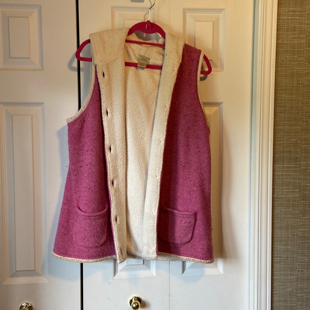 LlBean sleeveless lined sweater